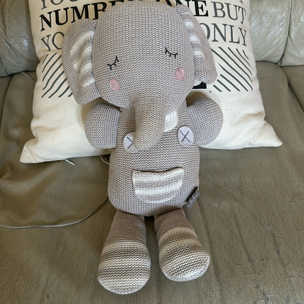 Super Cute and Super Soft Theodore Elephant Rattle